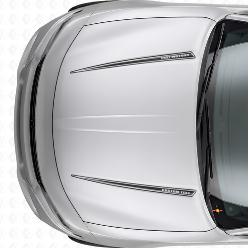 Calcomanía de vinilo con doble banda personalizada para capó para Dodge Charger 2015-2026