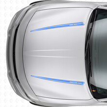 Calcomanía de vinilo con doble banda personalizada para capó para Dodge Charger 2015-2026_2