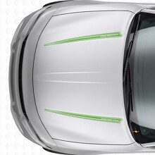 Calcomanía de vinilo con doble banda personalizada para capó para Dodge Charger 2015-2026_3