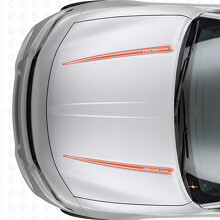 Calcomanía de vinilo con doble banda personalizada para capó para Dodge Charger 2015-2026_4