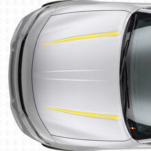 Calcomanía de vinilo con doble banda personalizada para capó para Dodge Charger 2015-2026_5