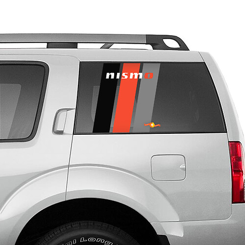 Pegatina de calcomanía de vinilo Nismo Heritage Stripes para Nissan Quarter Window
