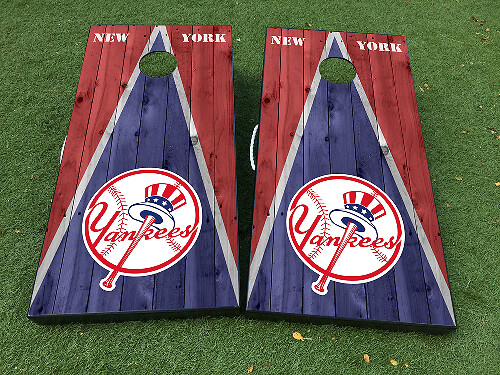 Juego de Pegatinas de Vinilo para Tablero de Cornhole Estilo New York Yankees