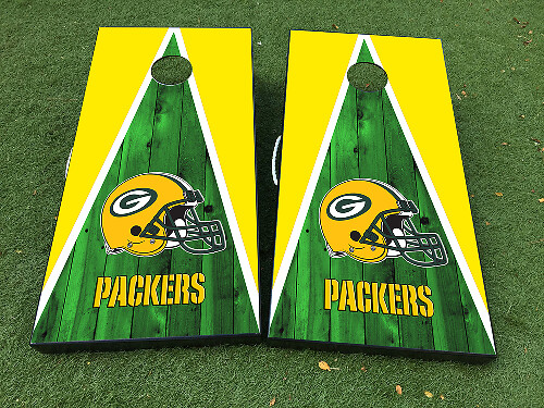 Set de vinilo adhesivo para tablero de cornhole de los Green Bay Packers