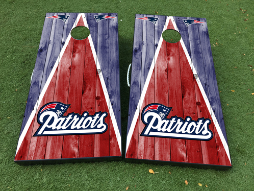 Calcomanía de juego de mesa Cornhole de New England Patriots, envolturas de vinilo con laminado