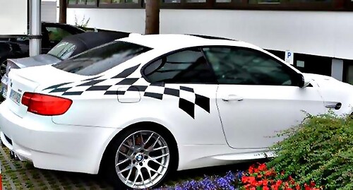 BMW LTW M3 E92 PEQUETAS ESPECÍSTICAS DE CUNTIS DE CARDERA DE LA BANDERA LIGE
