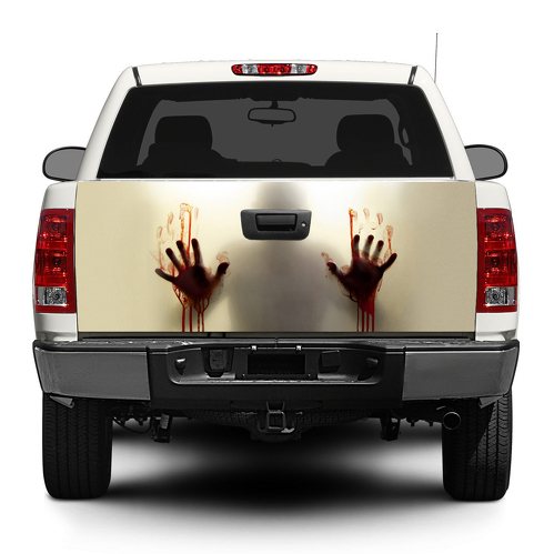Zombie sangre ayuda Tailgate Decal Sticker Wrap Pick-up Truck SUV Car