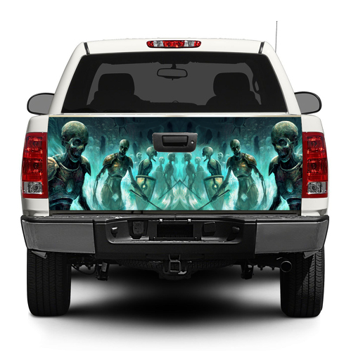 Etiqueta engomada de la etiqueta engomada de la puerta trasera de Zombies Wrap Pick-up Truck SUV Car