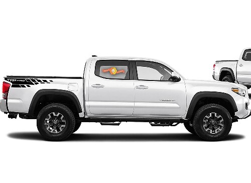 Calcomanía con gráficos laterales para cama Toyota Tacoma TRD, modelo 2