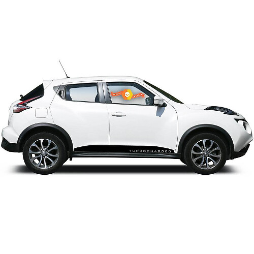 Kit de adhesivos vinílicos con raya lateral turboalimentada para Nissan Juke
