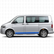 Kit de calcomanías de vinilo con franjas laterales de marca para Volkswagen T5 Multivan_2