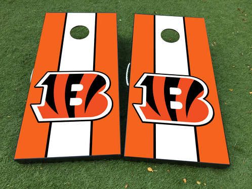 Calcomanía de juego de mesa de Cornhole de fútbol de los Cincinnati Bengals, envolturas de vinilo con laminado