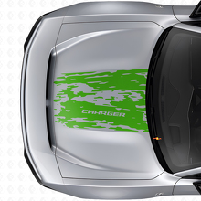 Vinilo adhesivo para capó envejecido para Dodge Charger Electric_3
