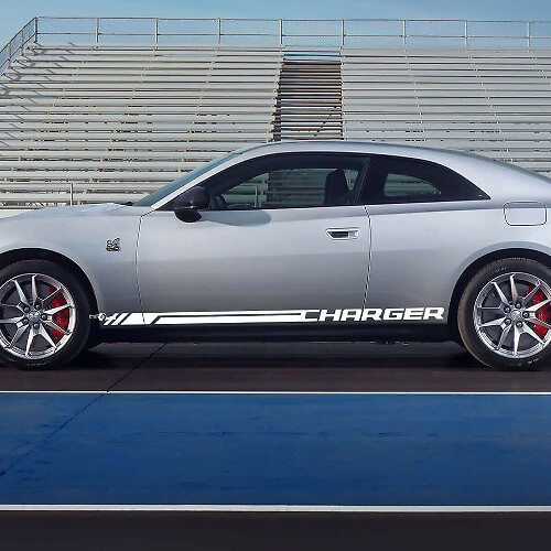 Tiras adhesivas de vinilo para paneles laterales del Charger para Dodge Charger Electric