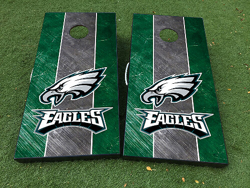 Adhesivo de Tiras para Juego de Cornhole de Fútbol de los Philadelphia Eagles ENVOLTURAS DE VINILO con LAMINADO