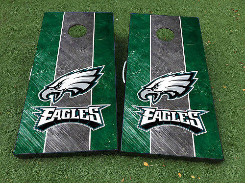 Set de calcomanías de vinilo para tabla de cornhole de fútbol de los Philadelphia Eagles
