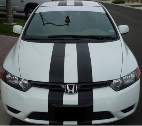 Kit de vinilos con rayas de competición dobles para Honda Civic Accord
