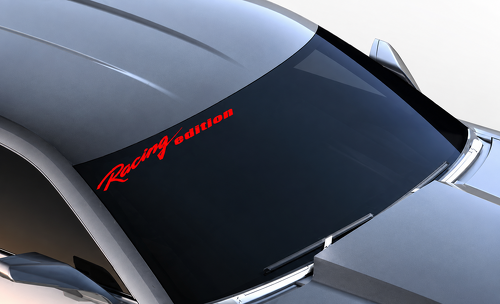 Racing Edition Lettering — Pegatina de vinilo (parabrisas) para Chevrolet Camaro