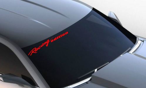 Edición de carreras de parabrisas, calcomanía de vinilo, logotipo de pegatina de coche deportivo, se adapta a CAMARO RED