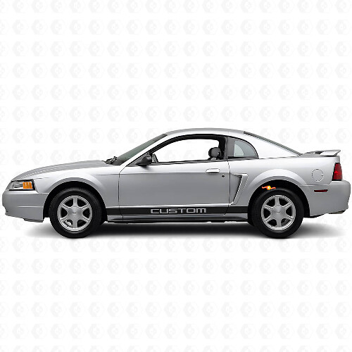 Kit de calcomanías de vinilo personalizadas para la franja del panel lateral para Musclecar Mustang 1994-2004_1