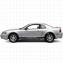 Kit de calcomanías de vinilo personalizadas para la franja del panel lateral para Musclecar Mustang 1994-2004_5
