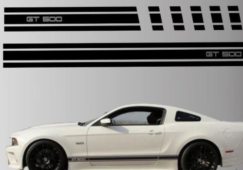 2010-2014 Ford Mustang Rocker Stripe calcomanía de vinilo GT 5.0 gráfico Gt 500
