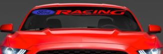 Gran troquelado FORD Racing Mustang Wind Shield troquelado vinilo pegatina calcomanía