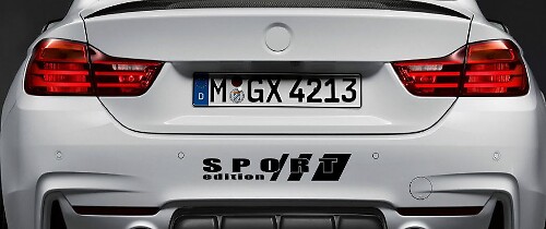 Calcomanía de vinilo para paragolpes trasero Edición Sport para BMW