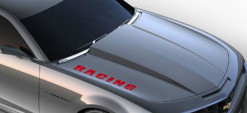 Calcomanía de vinilo con letras de competición para capó de Chevrolet Camaro