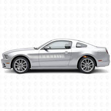 Kit de Vinilo con Rayas Laterales a Cuadros para Musclecar Musclecarmodel 2010-2014_4