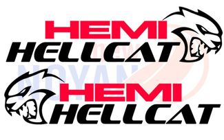 2 calcomanías de Dodge Hemi Hellcat, Srt, vinilo troquelado