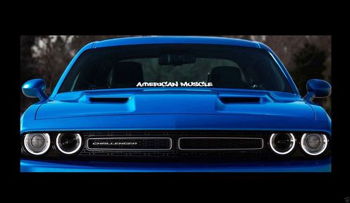 Mopar American Muscle 23 Dodge Windshield Banner calcomanía calcomanía hellcat srt