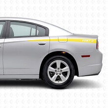 Pegatinas personalizadas de vinilo lateral con franjas en forma cónica para Dodge Charger 2011-2014_5
