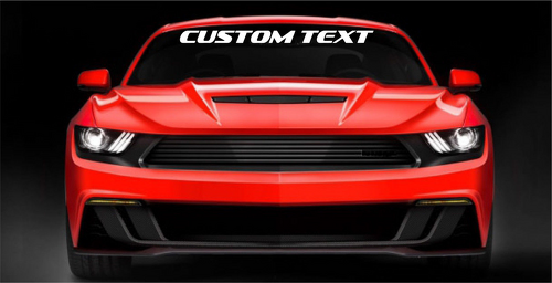 Texto Personalizado Negrita Cursiva Vinilo para Parabrisas Banner para Musclecar Musclecarmodel