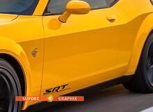 Juego de pegatinas de vinilo para parachoques trasero SRT Motorsports para Dodge Charger Challenger Viper_2