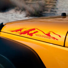 Calcomanía gráfica lateral para capó estilo montaña para Jeep Wrangler Rubicon Sahara_3