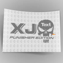 Calcomanía adhesiva para automóvil de camión - (2) EDICIÓN XJ JEEP Punisher - Calcomanía adhesiva de vinilo Vinilo para exteriores
_2