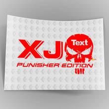 Calcomanía adhesiva para automóvil de camión - (2) EDICIÓN XJ JEEP Punisher - Calcomanía adhesiva de vinilo Vinilo para exteriores
_3