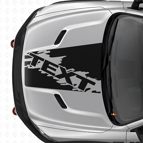 Vinilo adhesivo de franjas personalizadas estilo salpicadura para capó de Dodge Ram SUV