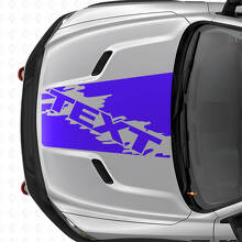 Vinilo adhesivo de franjas personalizadas estilo salpicadura para capó de Dodge Ram SUV_2
