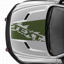 Vinilo adhesivo de franjas personalizadas estilo salpicadura para capó de Dodge Ram SUV_3
