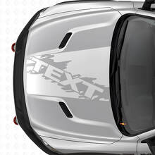 Vinilo adhesivo de franjas personalizadas estilo salpicadura para capó de Dodge Ram SUV_5