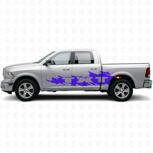 Kit de adhesivos laterales de vinilo con letras estilo salpicadura de barro para Dodge Ram_2