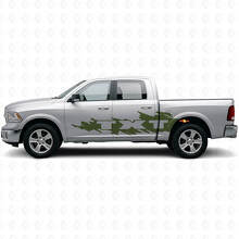 Kit de adhesivos laterales de vinilo con letras estilo salpicadura de barro para Dodge Ram_3