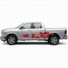 Kit de adhesivos laterales de vinilo con letras estilo salpicadura de barro para Dodge Ram_4