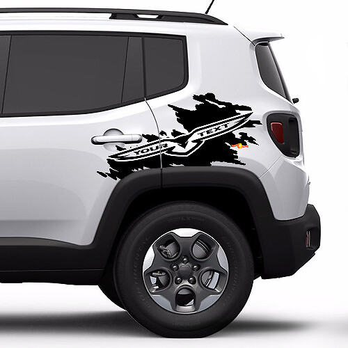 Calcomanía de vinilo con gráfico Hawk Splash para Jeep Renegade Cherokee Compass