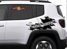 Jeep Renegade Cherokee Compass Trailhawk Side Splash Splatter Logo Vinilo adhesivo gráfico
 2