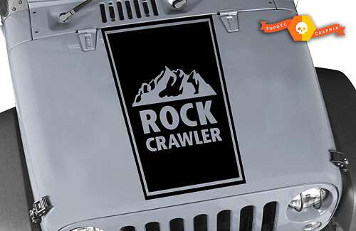 Adhesivo de vinilo para capó Rock Crawler para Jeep Wrangler