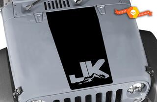 Calcomanía de Jeep Wrangler Blackout Hood vinilo negro mate 5 colores pegatina JK