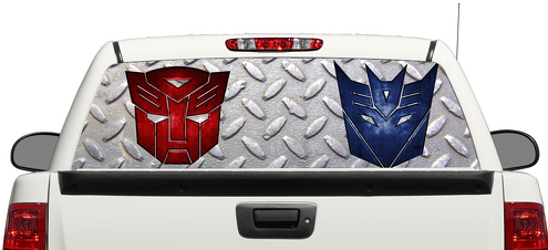 Transformer logo Autobot Decepticon ventana trasera calcomanía pegatina camioneta SUV coche 3